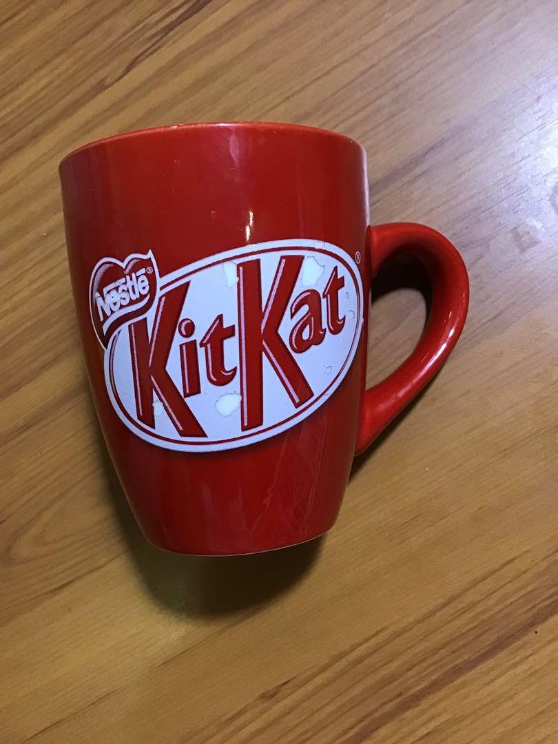 Nescafe KitKat Mug (Many Flaws) (Category: Coffee & Tea Tableware) located in Manila. Submitted by randomlyyoursph (Listing ID 1119148338, Image 1). Description: Brand: Nescafe Size: Width: 3.4 inch / Width with Handle: 4.5 / Length: 4.4 inch Condition: Many Flaws Location: Manila City SF NOT INCLUDED.