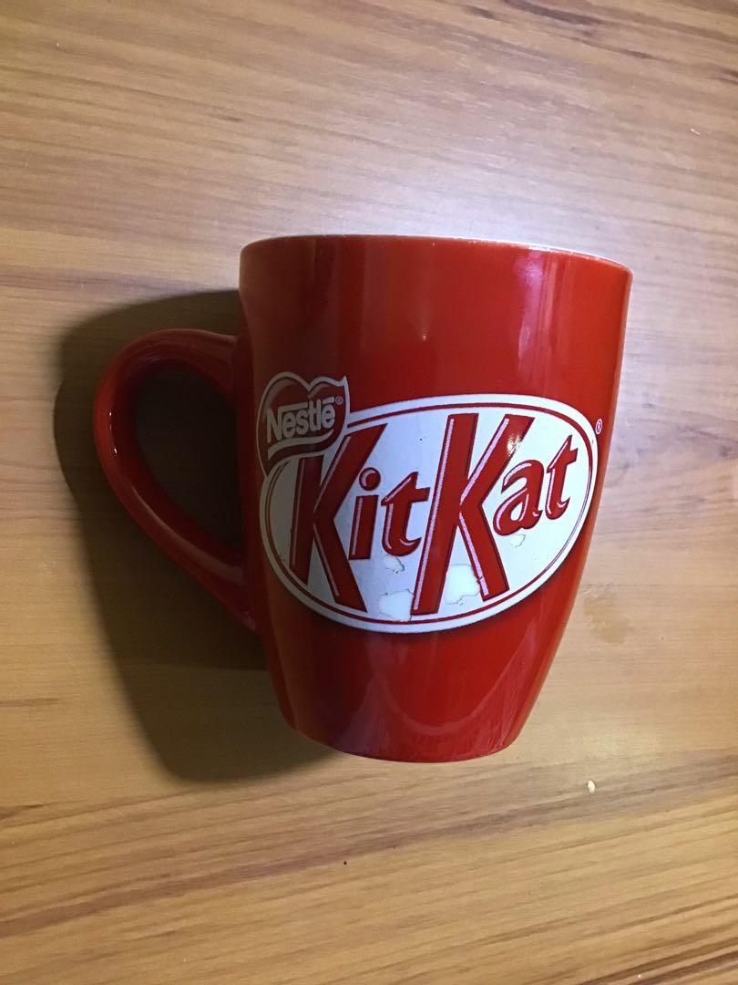Nescafe KitKat Mug (Many Flaws) (Category: Coffee & Tea Tableware) located in Manila. Submitted by randomlyyoursph (Listing ID 1119148338, Image 2). Description: Brand: Nescafe Size: Width: 3.4 inch / Width with Handle: 4.5 / Length: 4.4 inch Condition: Many Flaws Location: Manila City SF NOT INCLUDED.