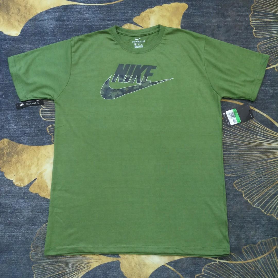 Olive green hot sale shirt nike