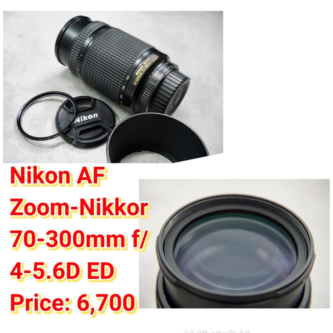 Nikon AF Zoom-Nikkor 70-300mm f/4-5.6D ED, 相機攝影, 鏡頭及裝備在