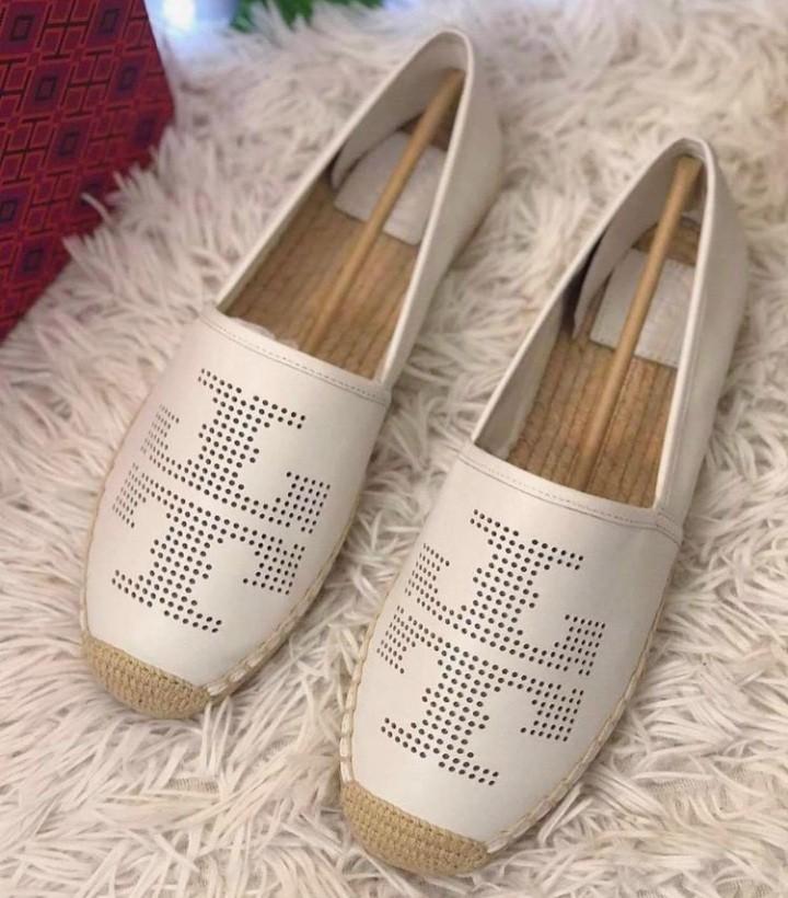 Tory burch espadrilles white top
