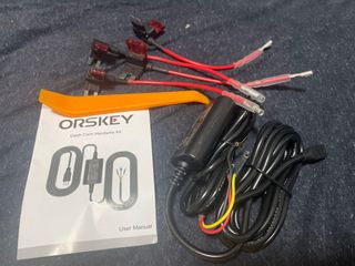 ORSKEY S2 Dash Cam Hardwire Kit Mini USB 12V 24V to 5V Car Dash Camera