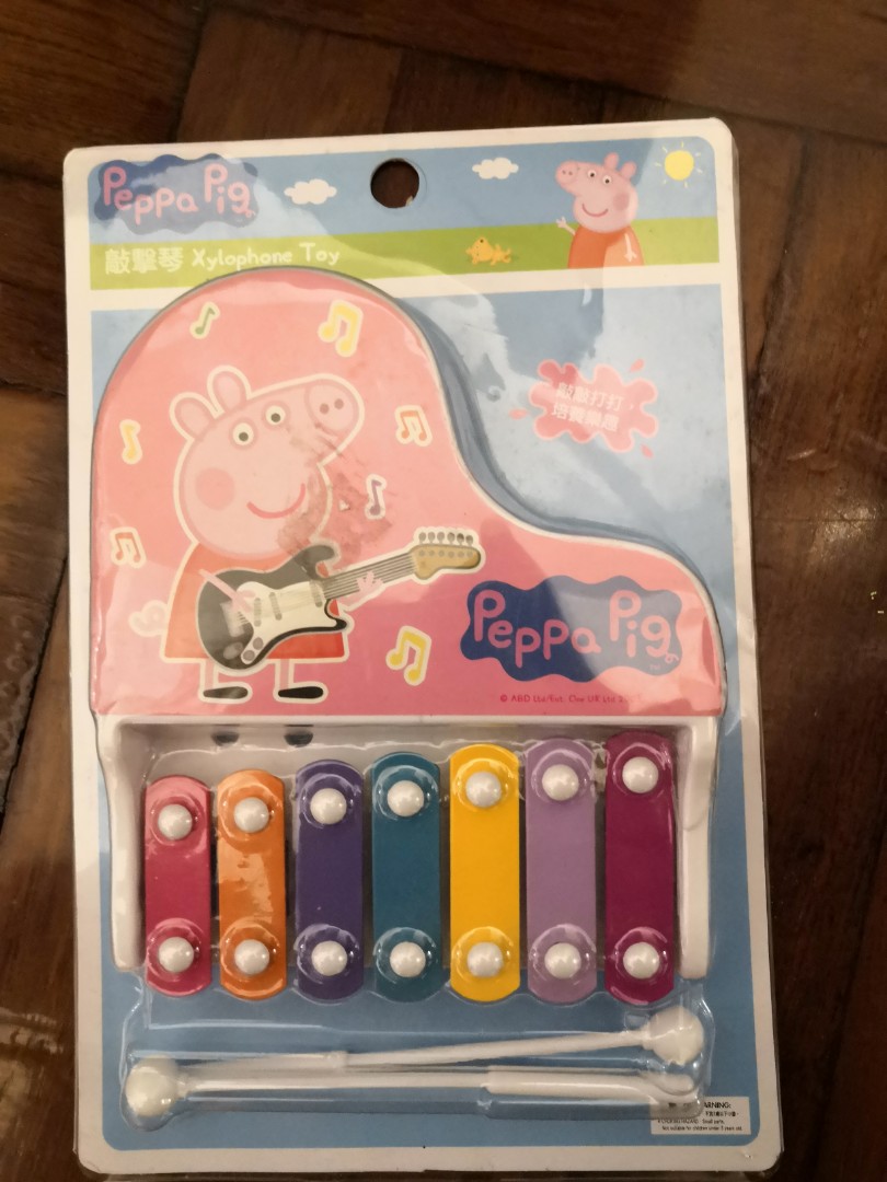 Peppa pig Xylophone toy kids game music敲擊琴, 興趣及遊戲, 玩具 & 遊戲類 Carousell