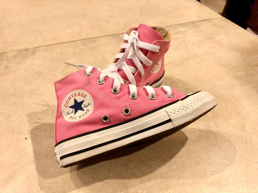 Girls converse pink shop