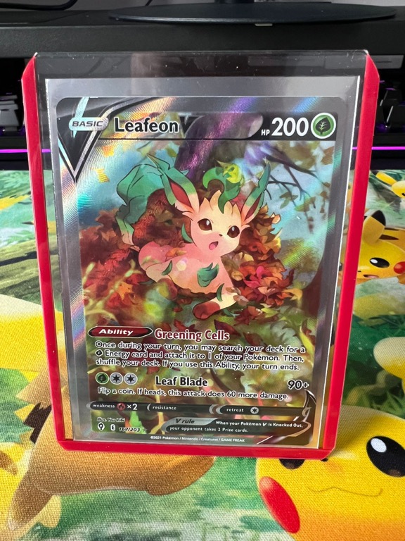 Best Leafeon artwork out there! 🍃 ✓ #leafeon #pokemontcg