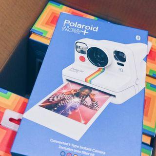 Polaroid Now+ Instant Camera (Bluegrey, Black and White)