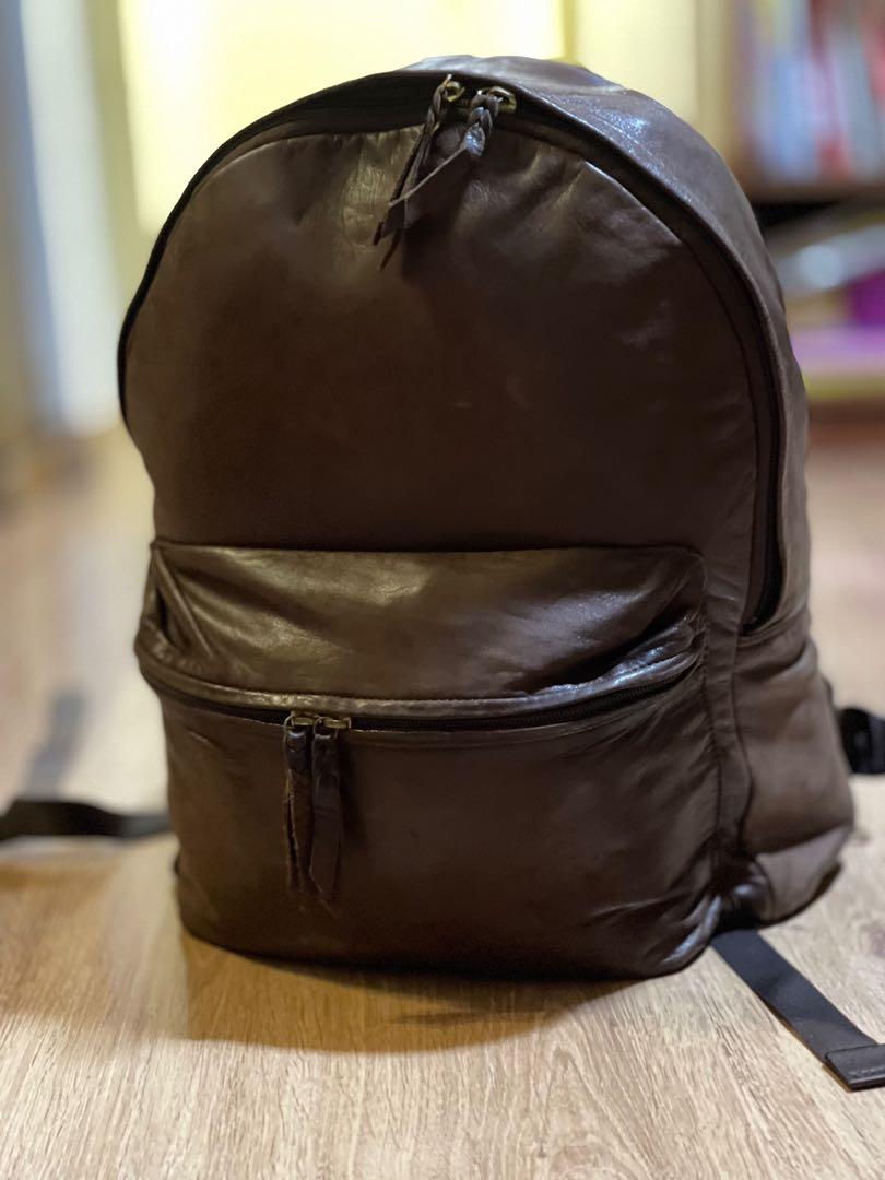 Porter top leather backpack