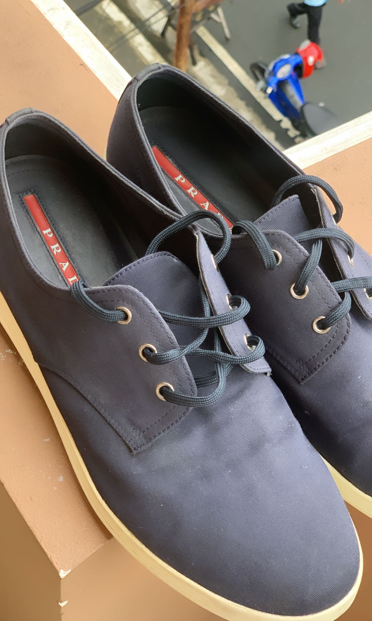 PRADA SHOES SIZE 12 MENS, Men's Fashion, Footwear, Sneakers on Carousell