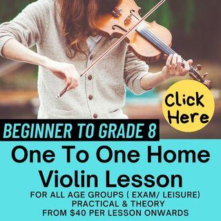 Private Violin Lesson | Violin Instructor | One to One Home Violin Lesson | Beginner Classes | For Kids Adults | ABRSM Violin Lessons for Beginners and Children| Practical & Theory | Violin Teacher | Violin Class | Violin Tuition | Violin Music Lesson