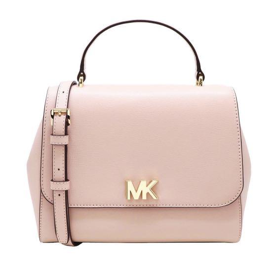 100% Original Michael Kors Lynn Large Satchel in Blossom Pink