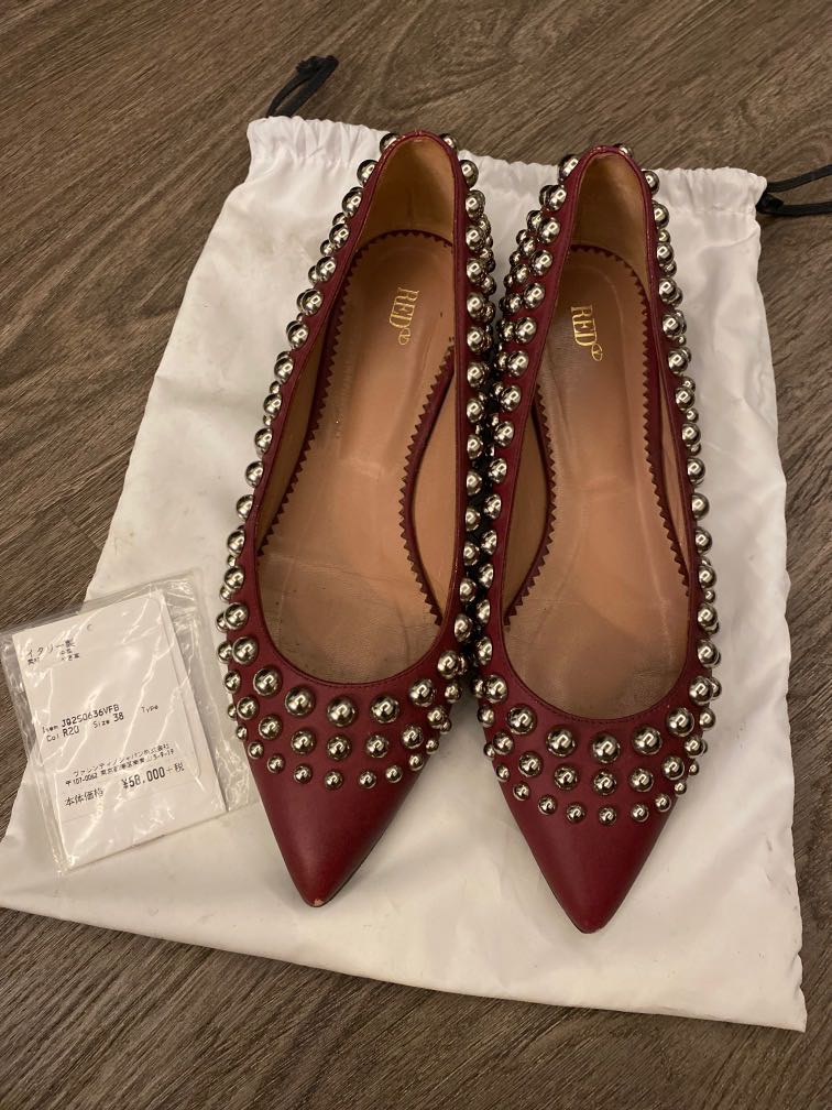 Red Valentino studded flats