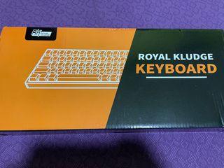 Royal Kludge RK68 RGB white mechanical keyboard