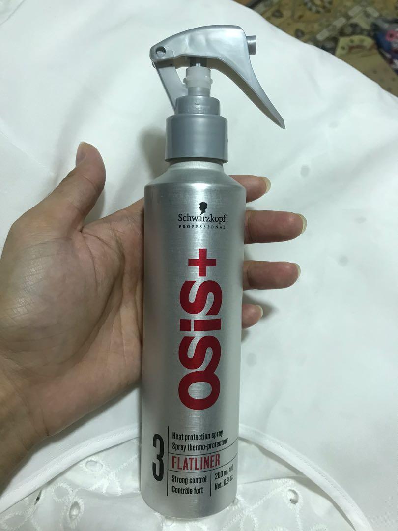 Schwarzkopf Osis+ Flatliner Heat Protection Spray, Beauty & Personal Care,  Hair on Carousell