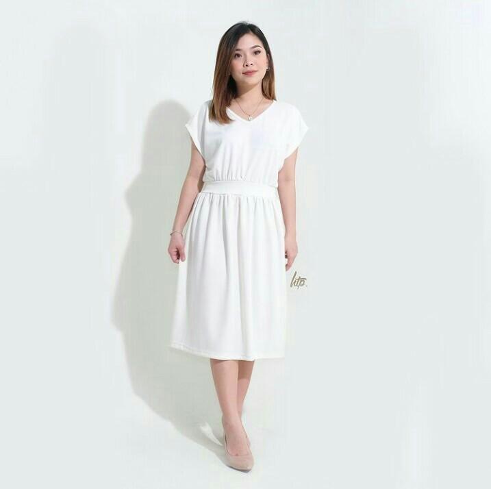 Semi Formal Formal Attire Off White Surplice Dress Women s