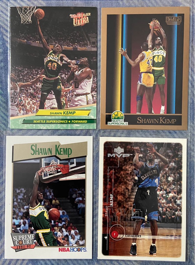 Shawn Kemp NBA Cards, Hobbies & Toys, Toys & Games on Carousell