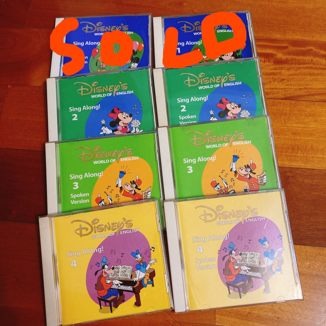 迪士尼美高世界sing along cd Disney world of english Sing along CD