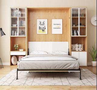 Space Saving Small Double Common Room Bed (Exclude Study Table & Cabinets)(Exclude Installation)