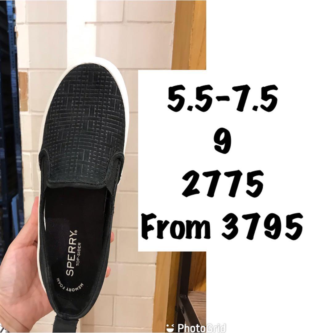 Sperry Top Sider Womens Black Slip ONs