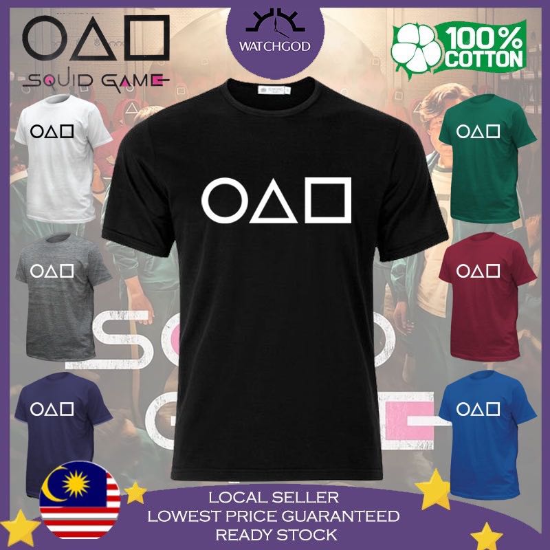 Squid Game T-SHIRT BAJU PEREMPAUN BAJU LELAKI MENS CLOTHING ...