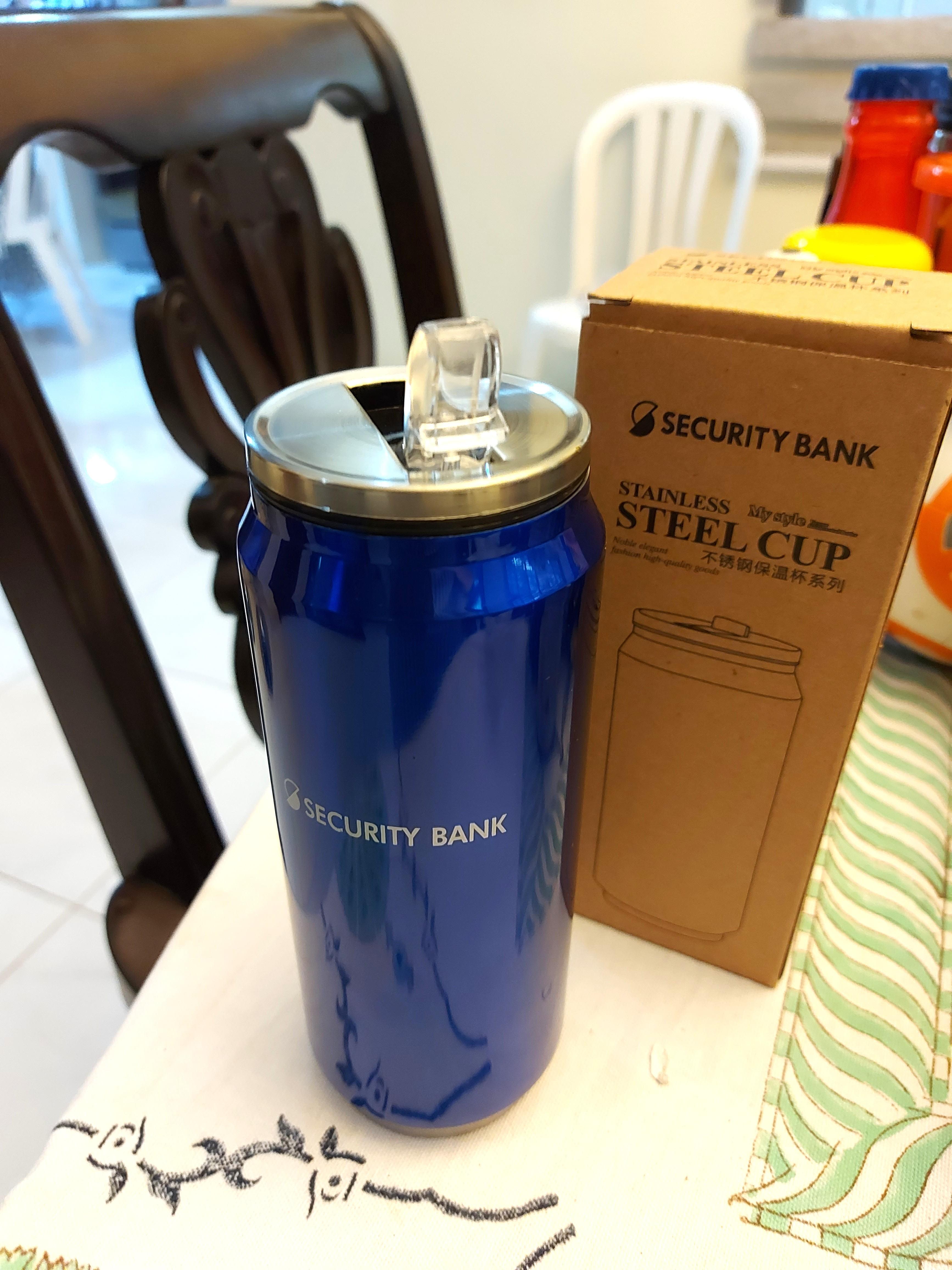 Blue Stainless Steel vaccum flask (Category: Water Bottles & Tumblers) located in Quezon City. Submitted by jacqueline_velasco14 (Listing ID 1119074898, Image 2). Description: payment via BPI or Gcash.