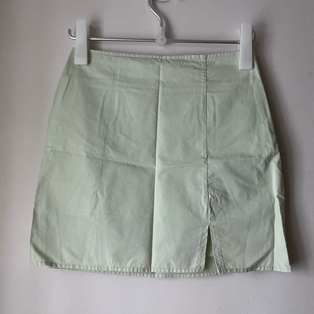mint mini skirt