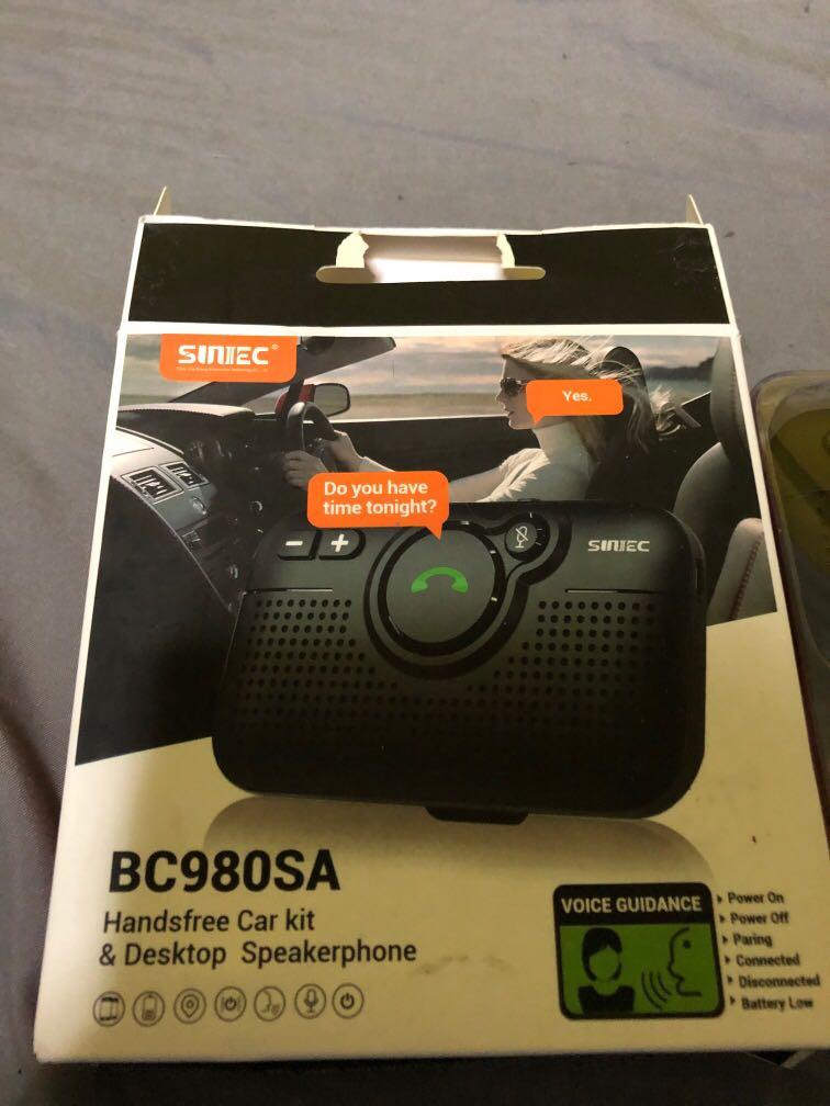 SUNITEC Hands Free Bluetooth for Cell Phone Car Kit Wireless