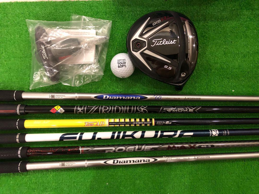 レフティ タイトリスト 915 D3 9.5 ドライバー ヘッドのみ 左打ち用