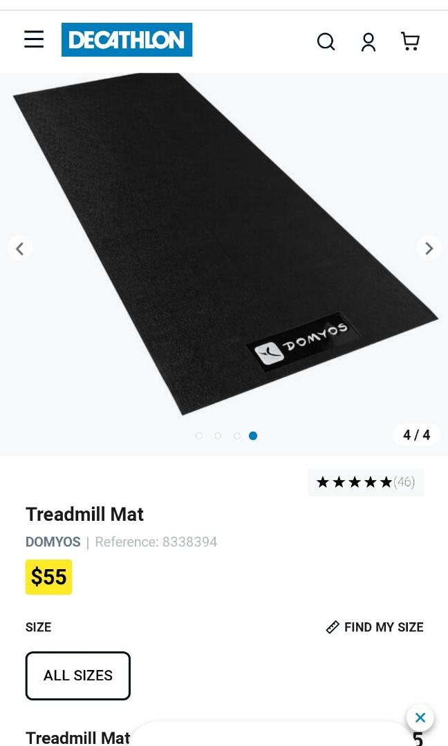 Decathlon on sale treadmill mat