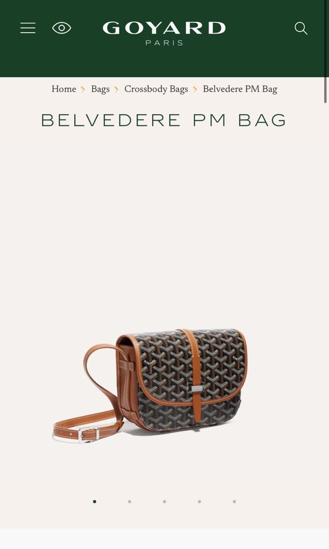 Goyard Khaki Belvedere PM, Luxury, Bags & Wallets on Carousell