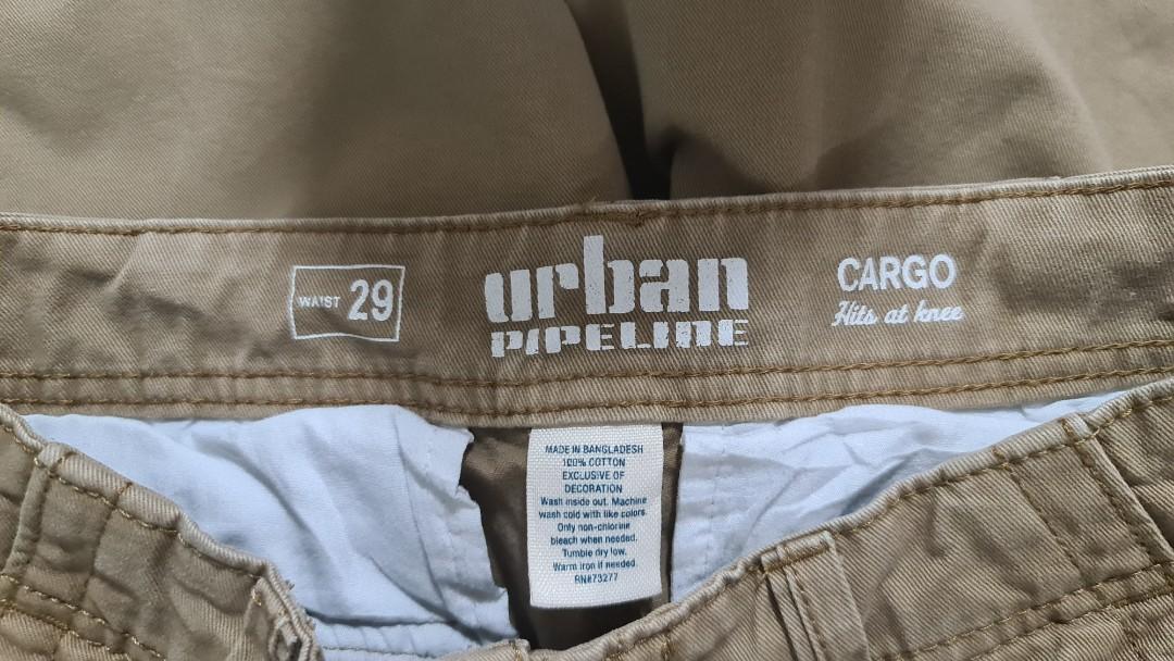 Urban pipeline cargo shorts hits best sale at knee