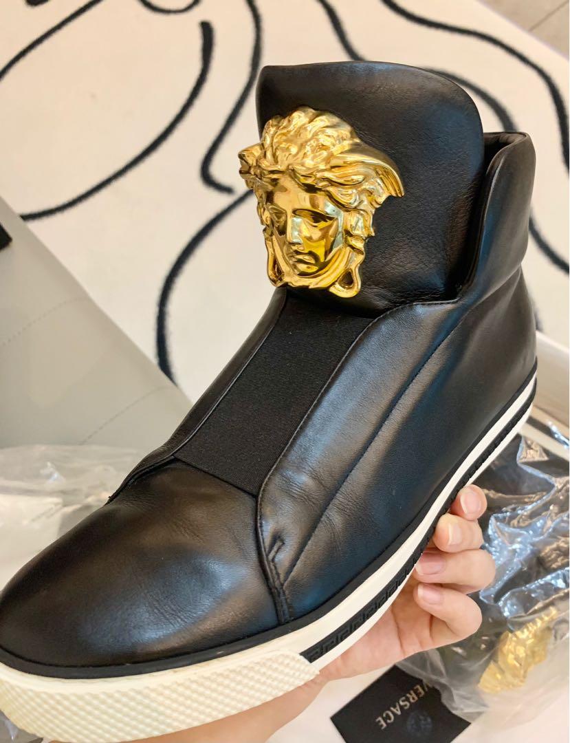 Versace high top shoes hot sale