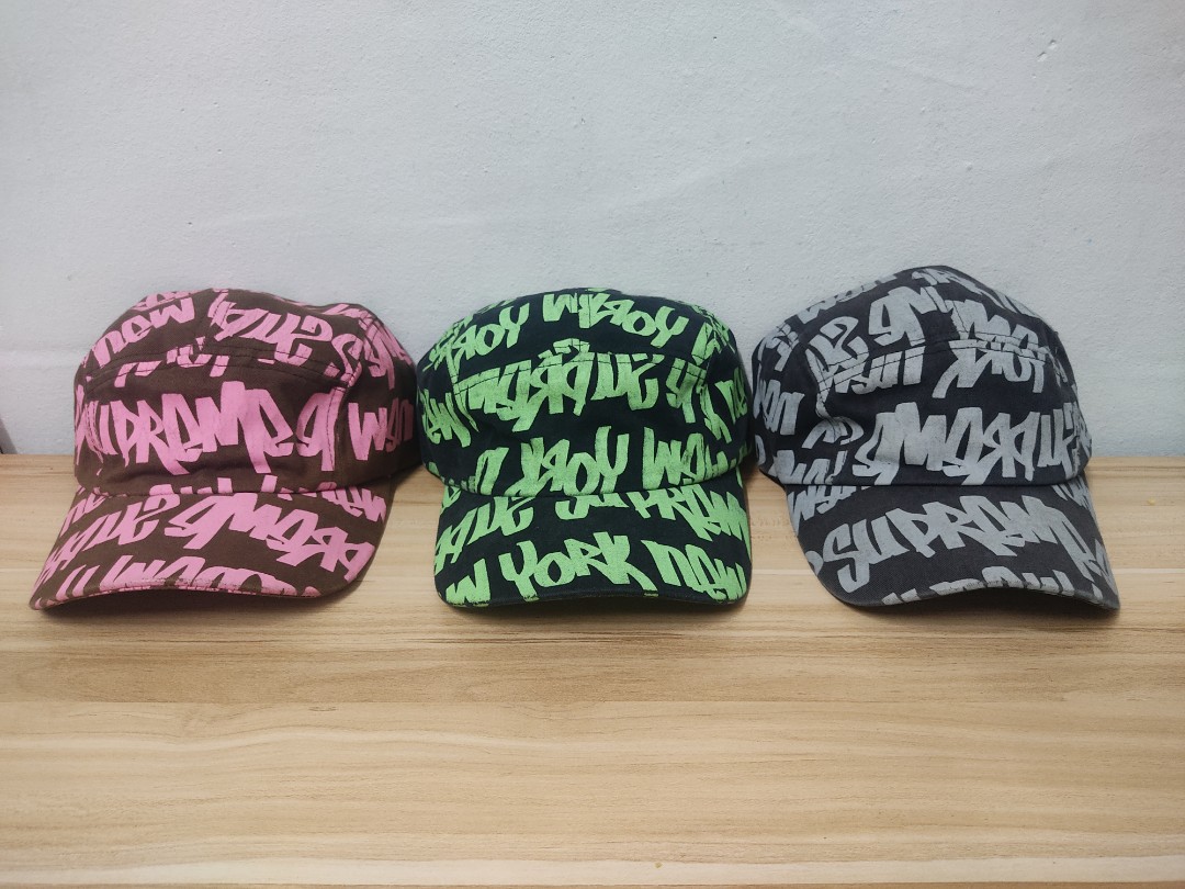 Combo Vintage supreme graffiti camp cap, Men's Fashion, Watches