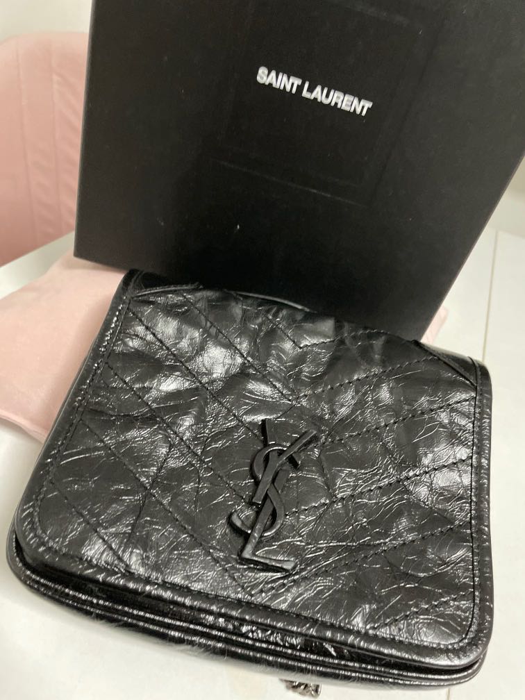 Ysl niki wallet on chain, Luxury, Bags & Wallets on Carousell