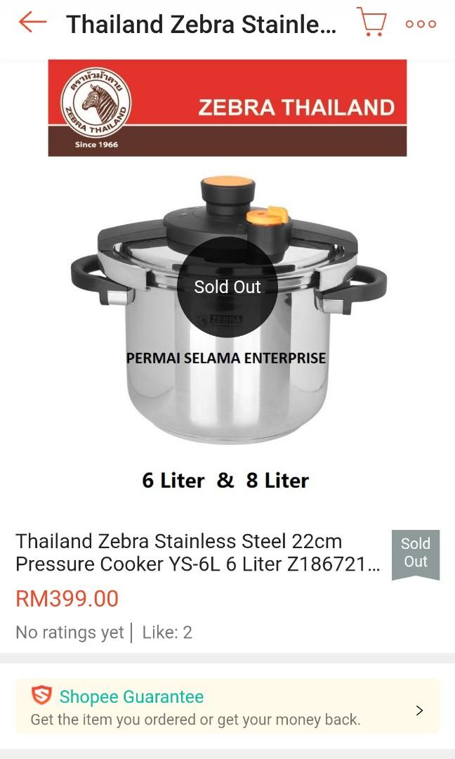 Zebra pressure shop cooker manual