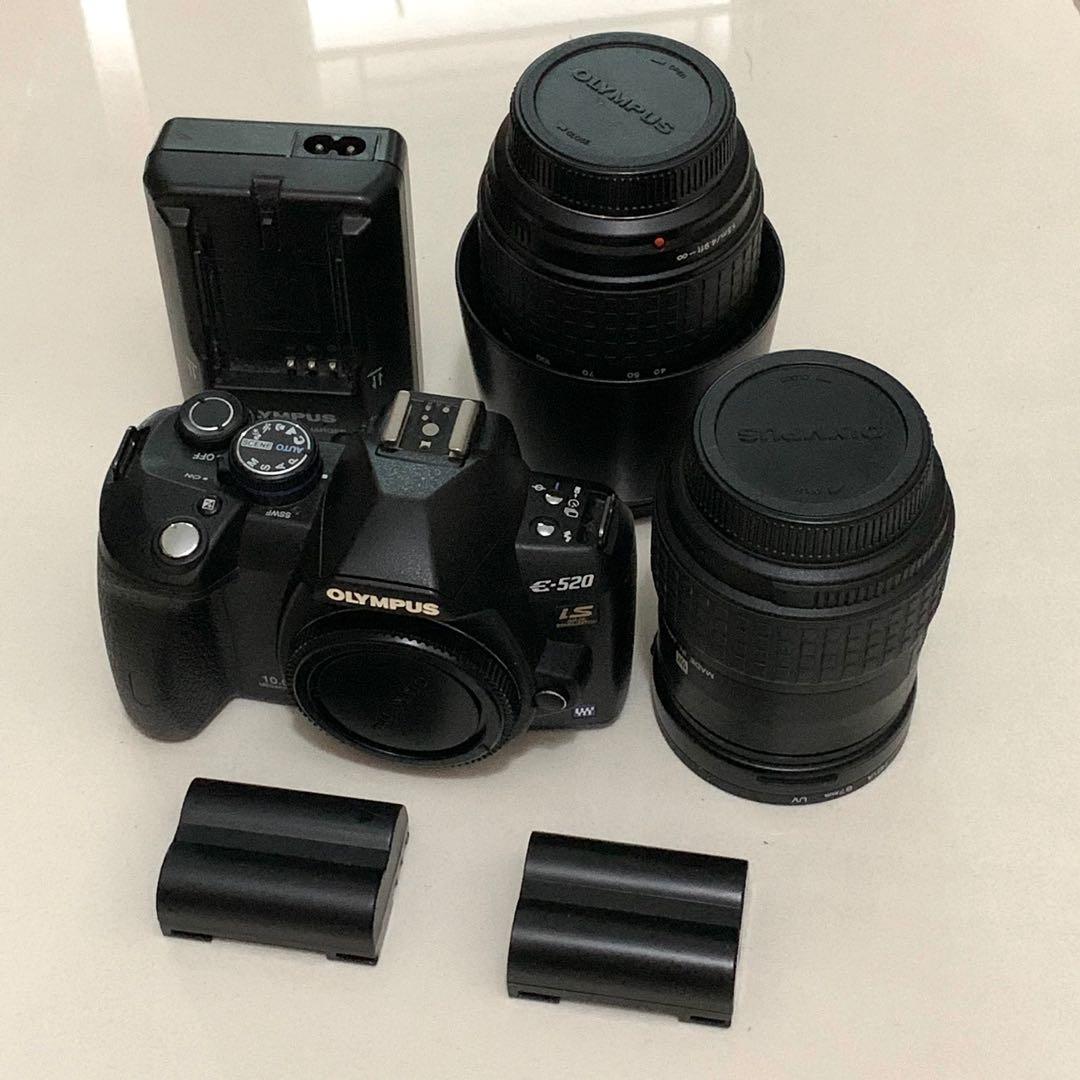 1 set Olympus E520 單鏡 反光 數碼 相機 DSLR Camera 專業 靚相 必備 變焦 可更換鏡頭 可換鏡頭, 攝影器材, 相機 Carousell