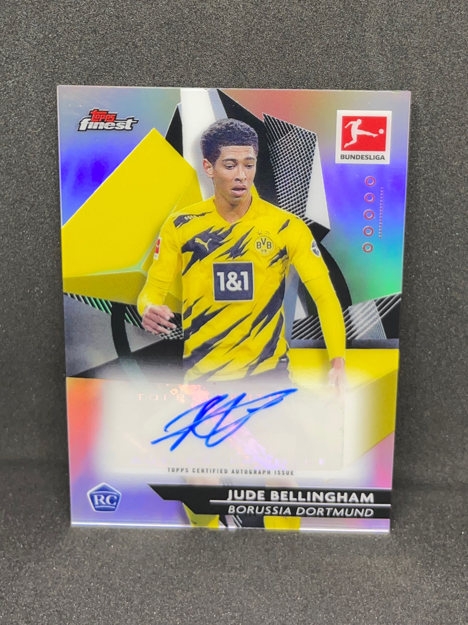 2020-21 Topps Finest Jude Bellingham Refractor RC Auto SSP 