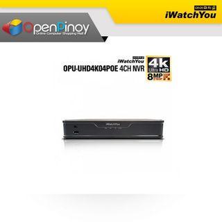 4-Channel 4K 8MP Stand Alone Ultra HD Network Video Recorder