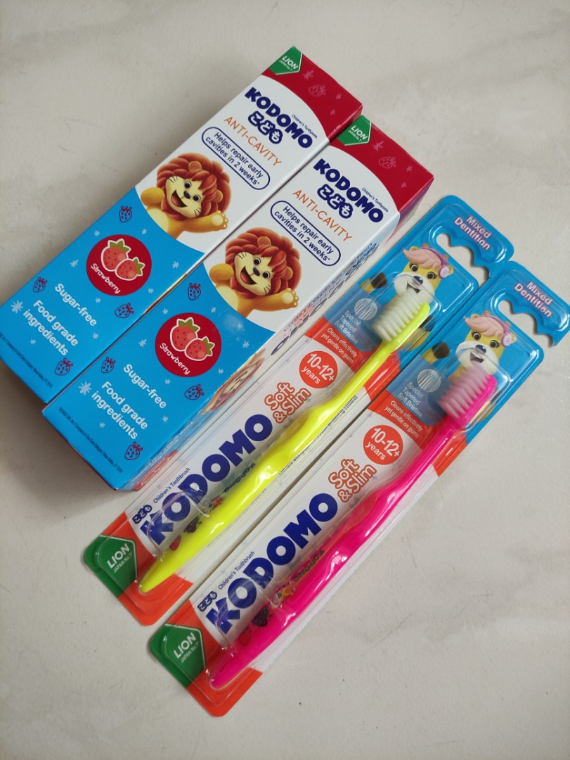 ⭐ BN Kodomo Toothpaste & Toothbrushes set, Babies & Kids, Bathing