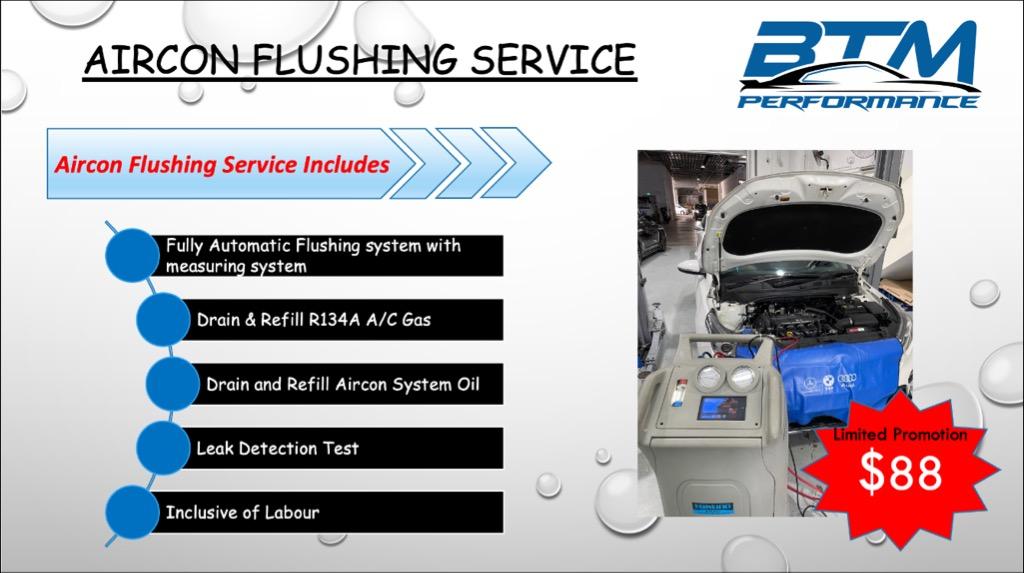 Aircon flushing Service, Car Accessories, Car & Services on