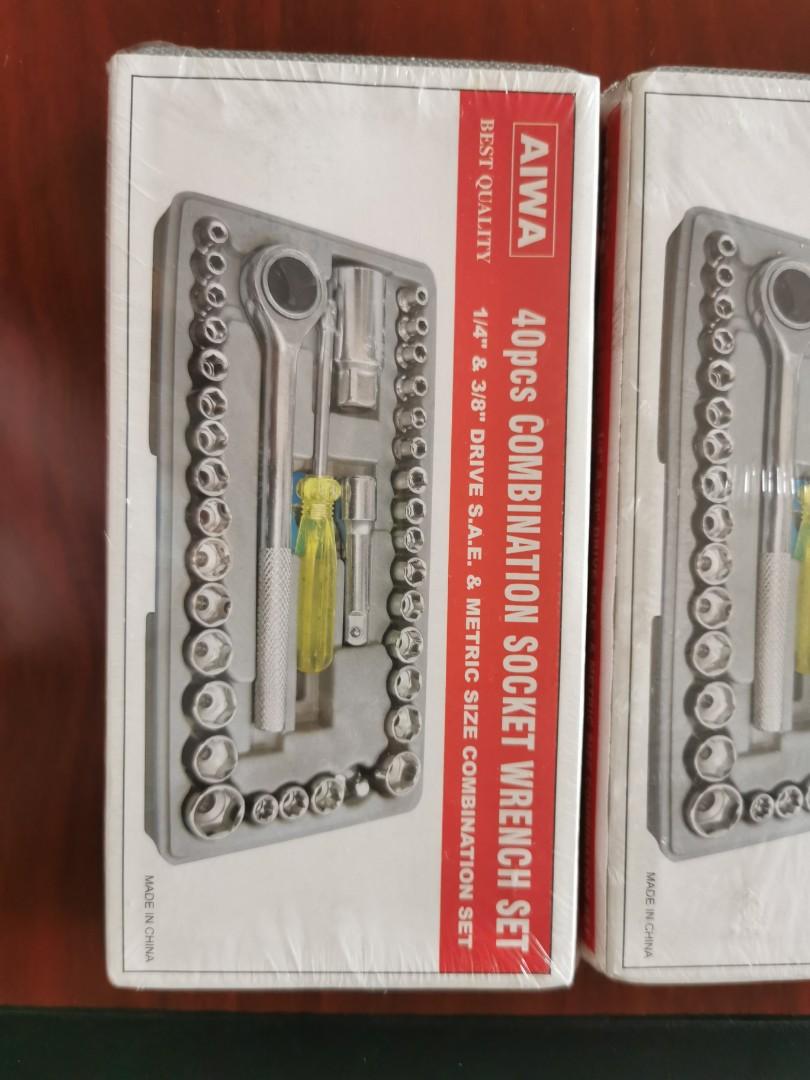 Aiwa 40.pcs combination socket wrench set, Commercial & Industrial