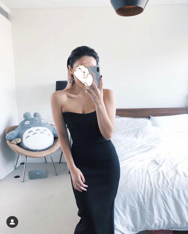 structured strapless dress