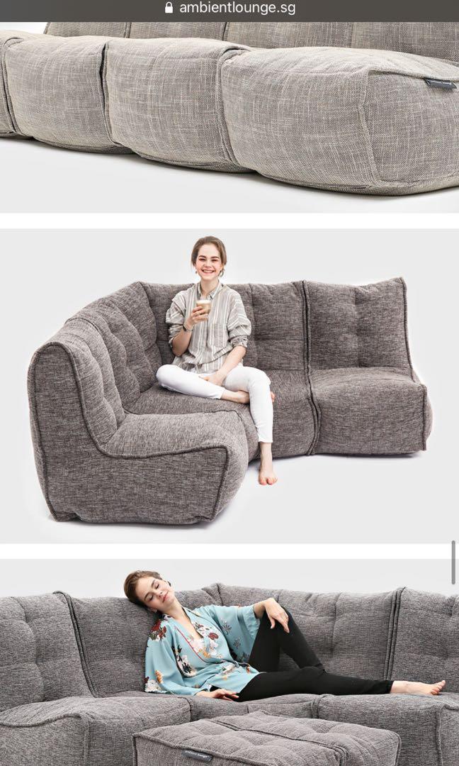 Ambient Lounge modular L shaped Sofa Furniture Home Living Furniture Sofas on Carousell