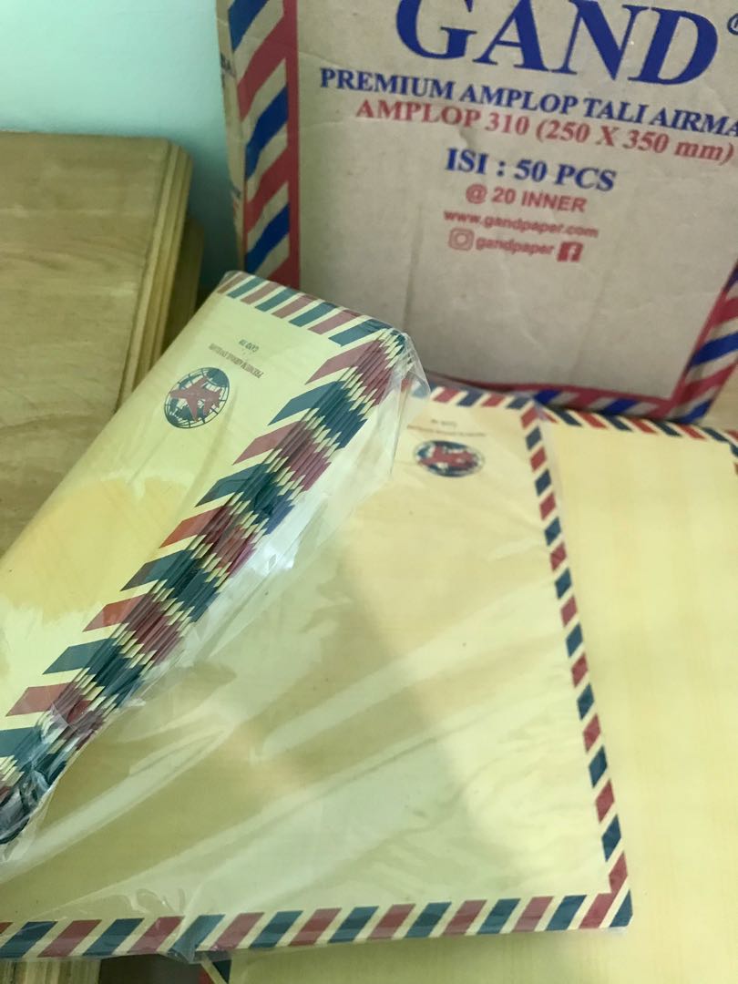 Amplop Coklat Folio 310 Air Mail Tali / Amplop Coklat Air Mail 310
