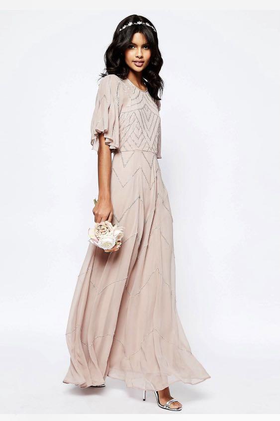 ASOS Embellished Maxi XS, Women's 