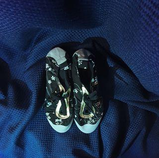 Authentic Breckelle's Brown Floral Print Doll Shoes
