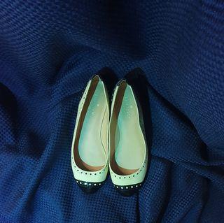 Authentic Kate Spade Beige and Black Doll Shoes