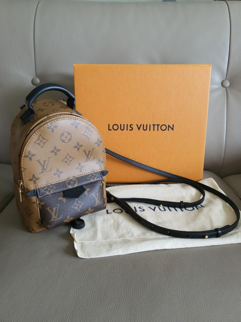 LOUIS VUITTON Backpack Palm Springs Mini Bag M44872 Monogram Reverse Auth  New