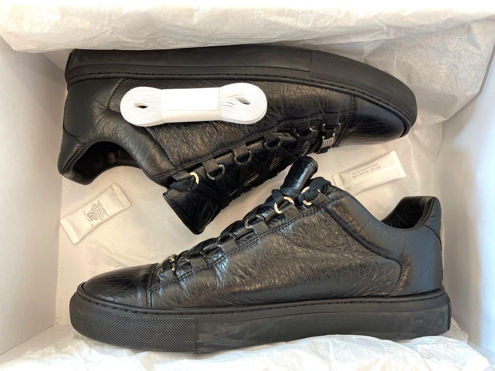Balenciaga Arena Low black sneaker / shoe 100% authentic , Men's Fashion,  Footwear, Sneakers on Carousell