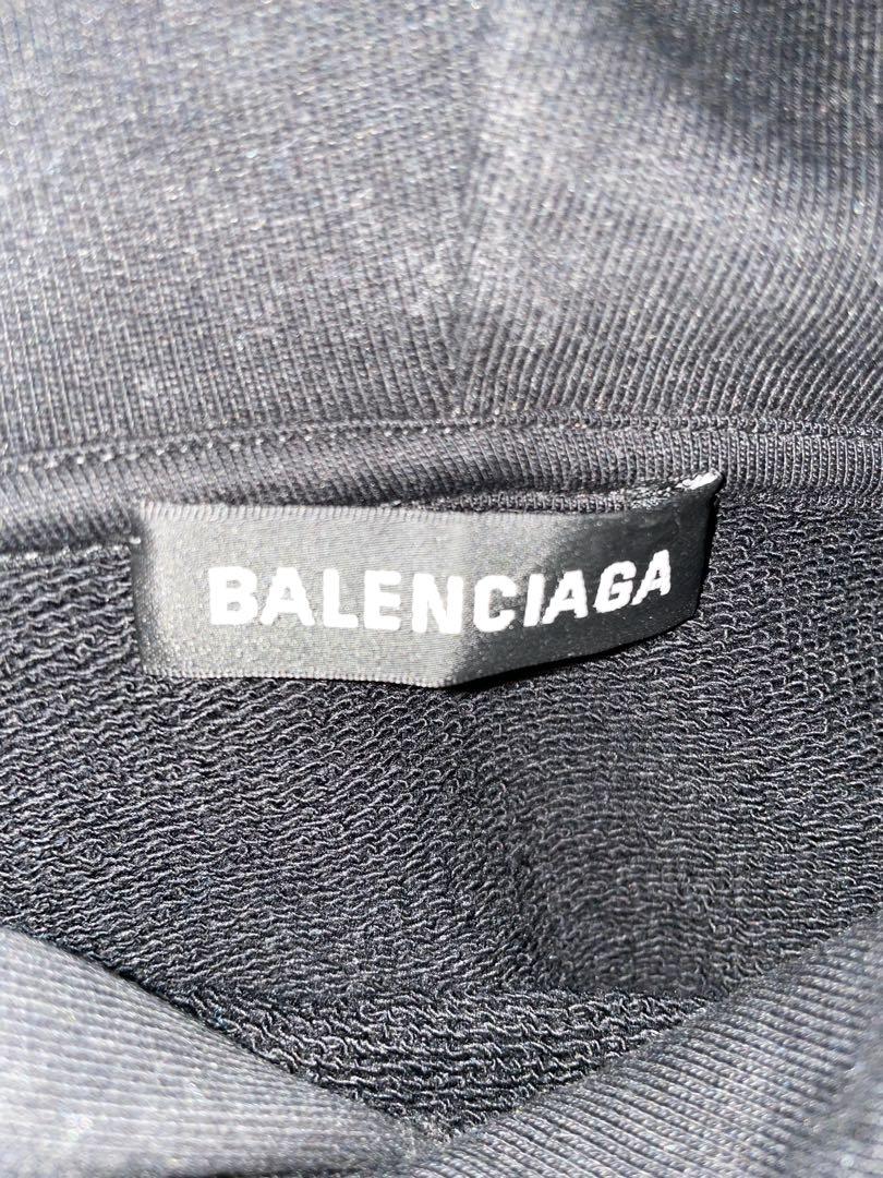 balenciaga small logo hoodie
