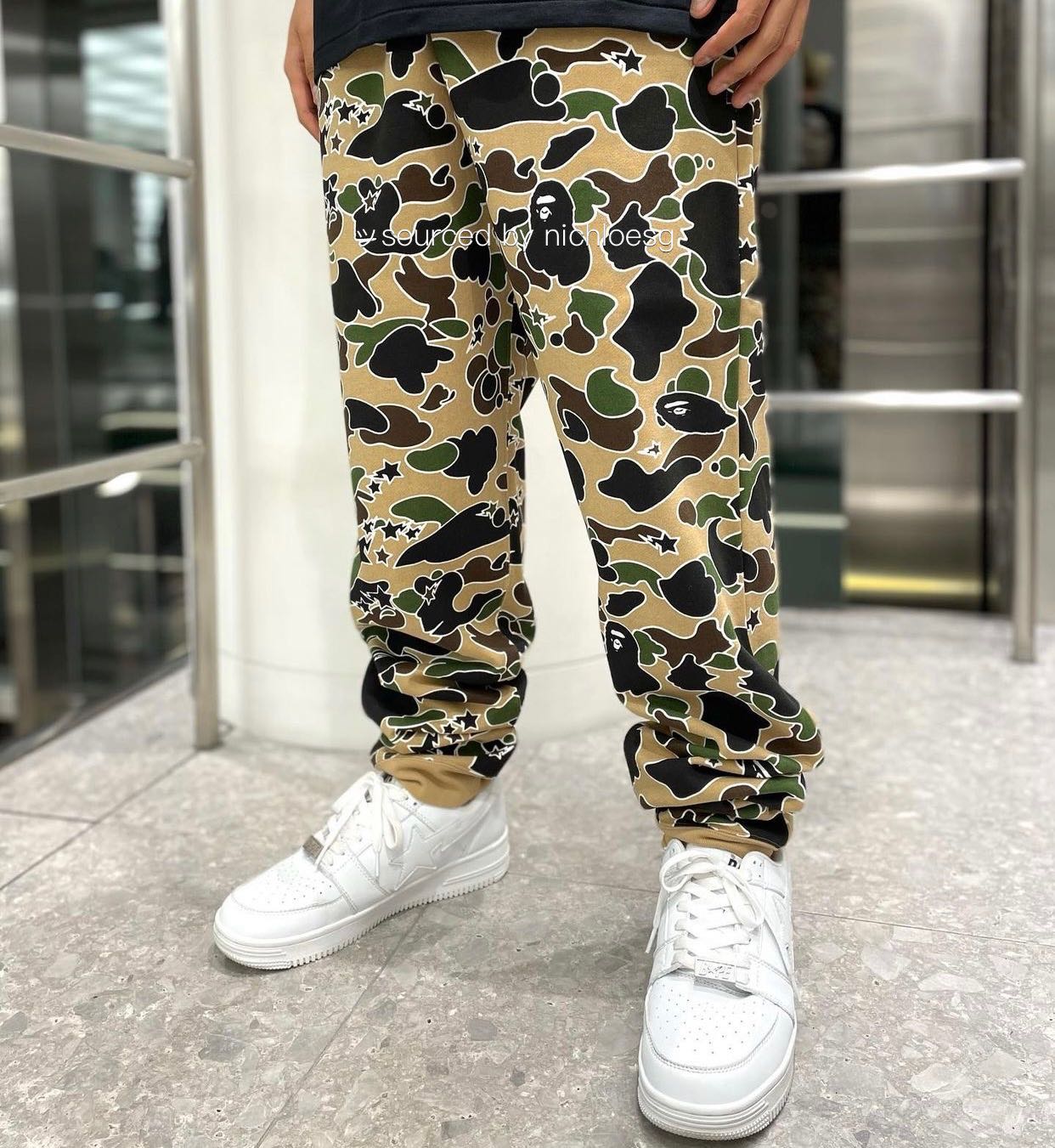 BAPE STA CAMO SWEAT PANTS, Men's 